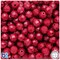 BeadTin Burgundy Opaque 10mm Faceted Round Plastic Craft Beads (225pcs)
